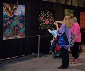 at a quilt show